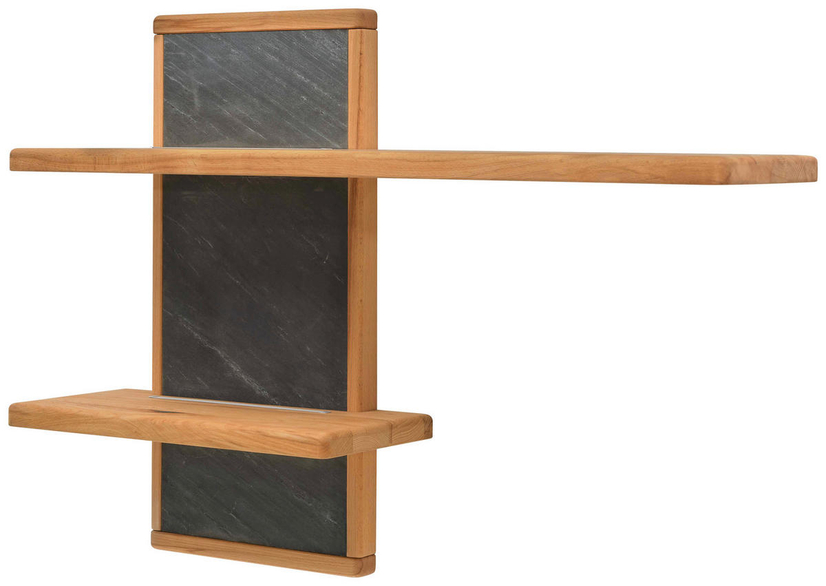 WANDBOARD  100/69,4/22 cm  - Schieferfarben/Buchefarben, Natur, Holz (100/69,4/22cm) - Valdera
