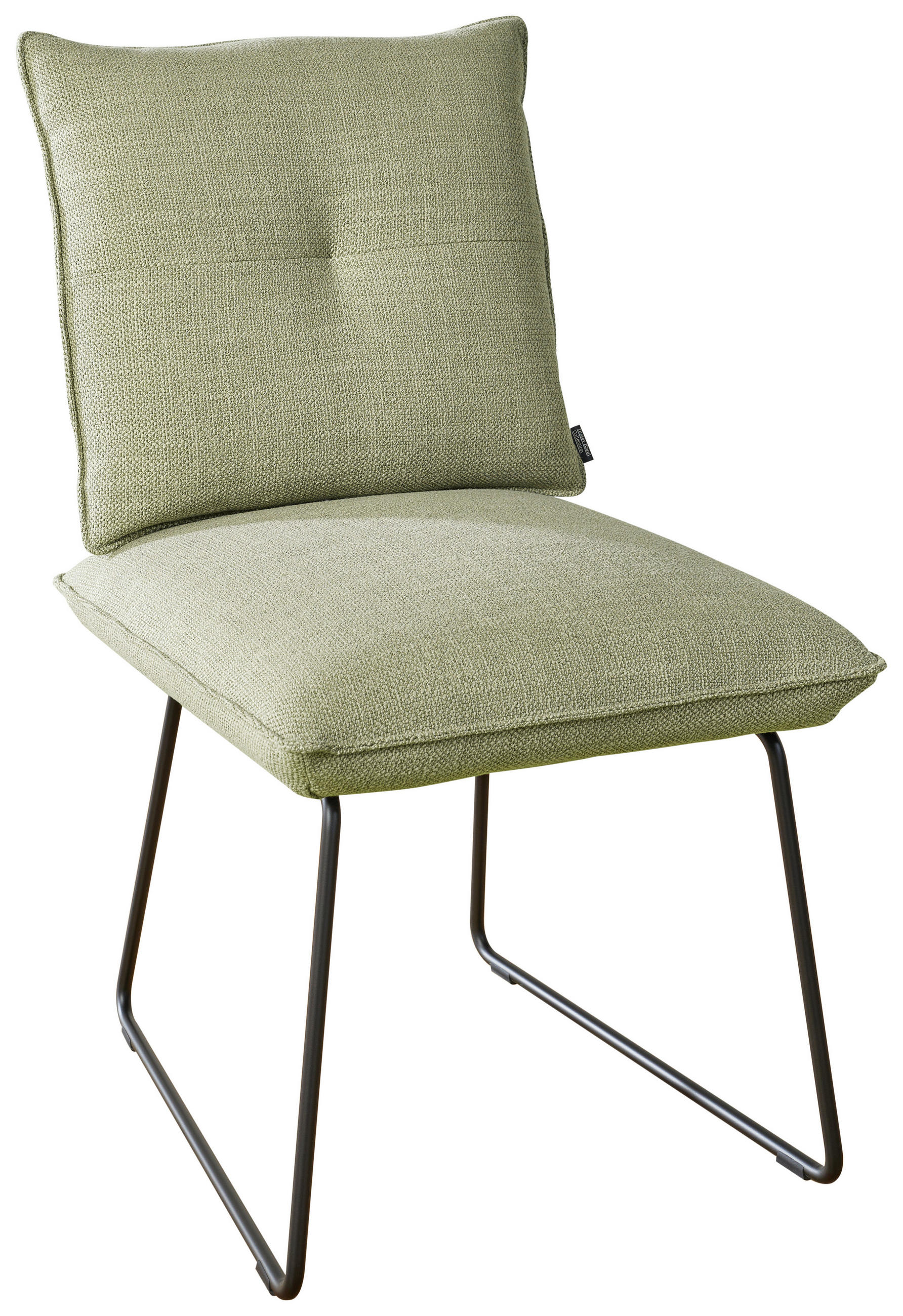 STUHL  in Stahl Struktur Metall, Textil  - Beige/Schwarz, Design, Textil/Metall (50/90/70cm) - Dieter Knoll