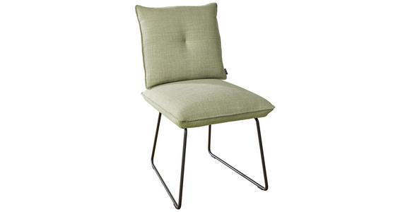 STUHL in Stahl Struktur Metall, Textil - Beige/Schwarz, Design, Textil/Metall (50/90/70cm) - Dieter Knoll