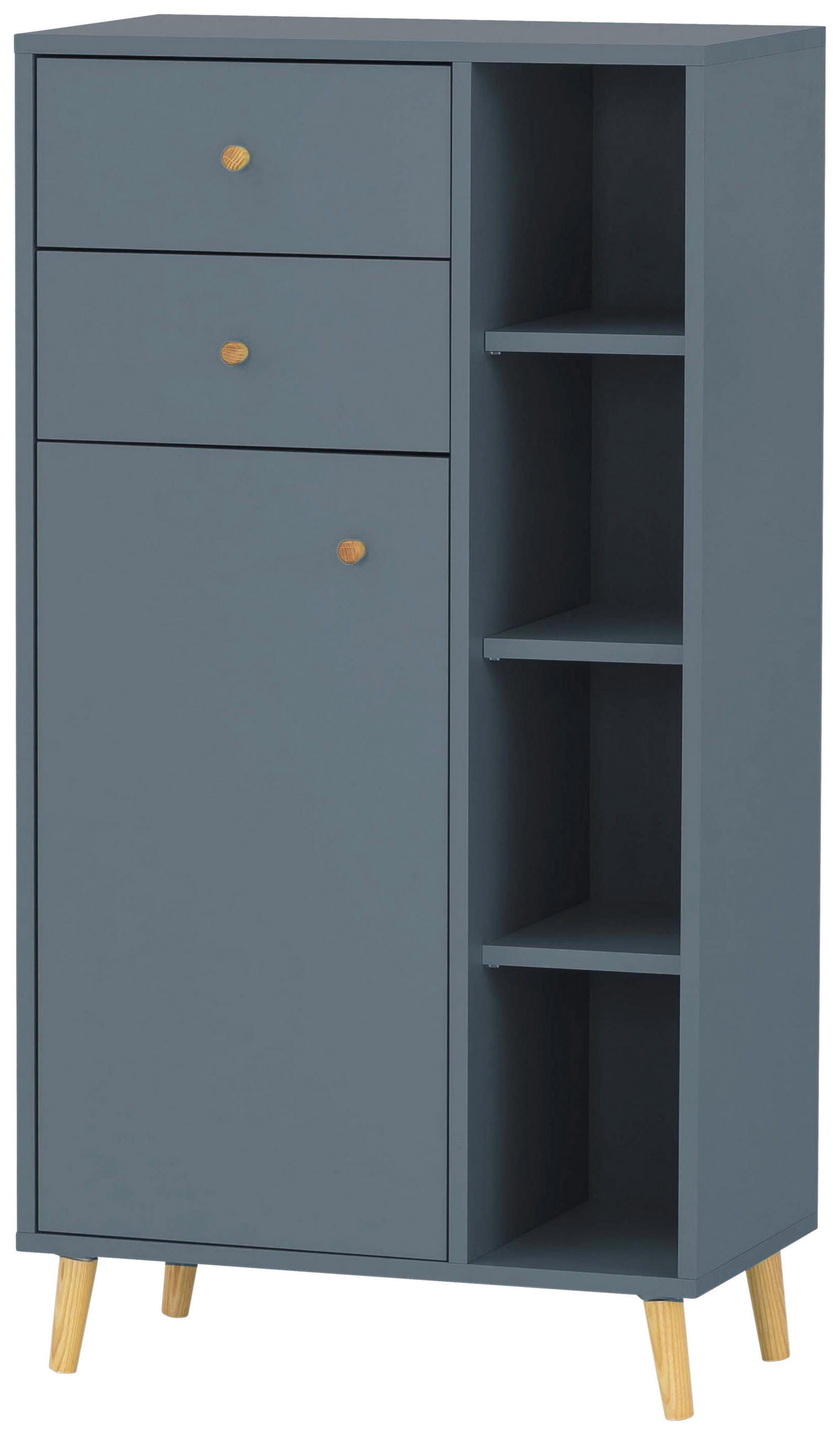 HIGHBOARD Schildmeyer Bjarne  in 60,2/113,4/33,1 cm  - Blau/Petrol, MODERN, Holz/Holzwerkstoff (60,2/113,4/33,1cm) - Stylife