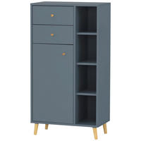 HIGHBOARD Schildmeyer Bjarne  in 60,2/113,4/33,1 cm  - Blau/Petrol, MODERN, Holz/Holzwerkstoff (60,2/113,4/33,1cm) - Stylife