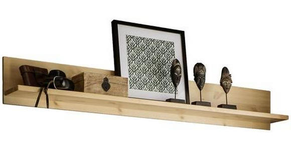 WANDBOARD Kiefer massiv Kieferfarben - Kieferfarben, Natur, Holz (154/21,8/19,2cm) - Linea Natura