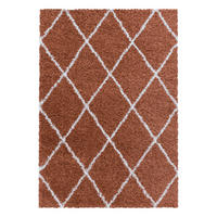 HOCHFLORTEPPICH 60/110 cm Alvor 3401 terra Terracotta  - Terracotta, Basics, Textil (60/110cm)