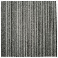 TEPPICHFLIESE Astra Stripe 575 50/50 cm  in Grau, Dunkelgrau  - Dunkelgrau/Grau, Basics, Textil (50/50cm)