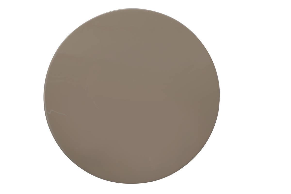 BEISTELLTISCH rund Taupe, Goldfarben  - Taupe/Goldfarben, Trend, Metall (51/51/47cm)