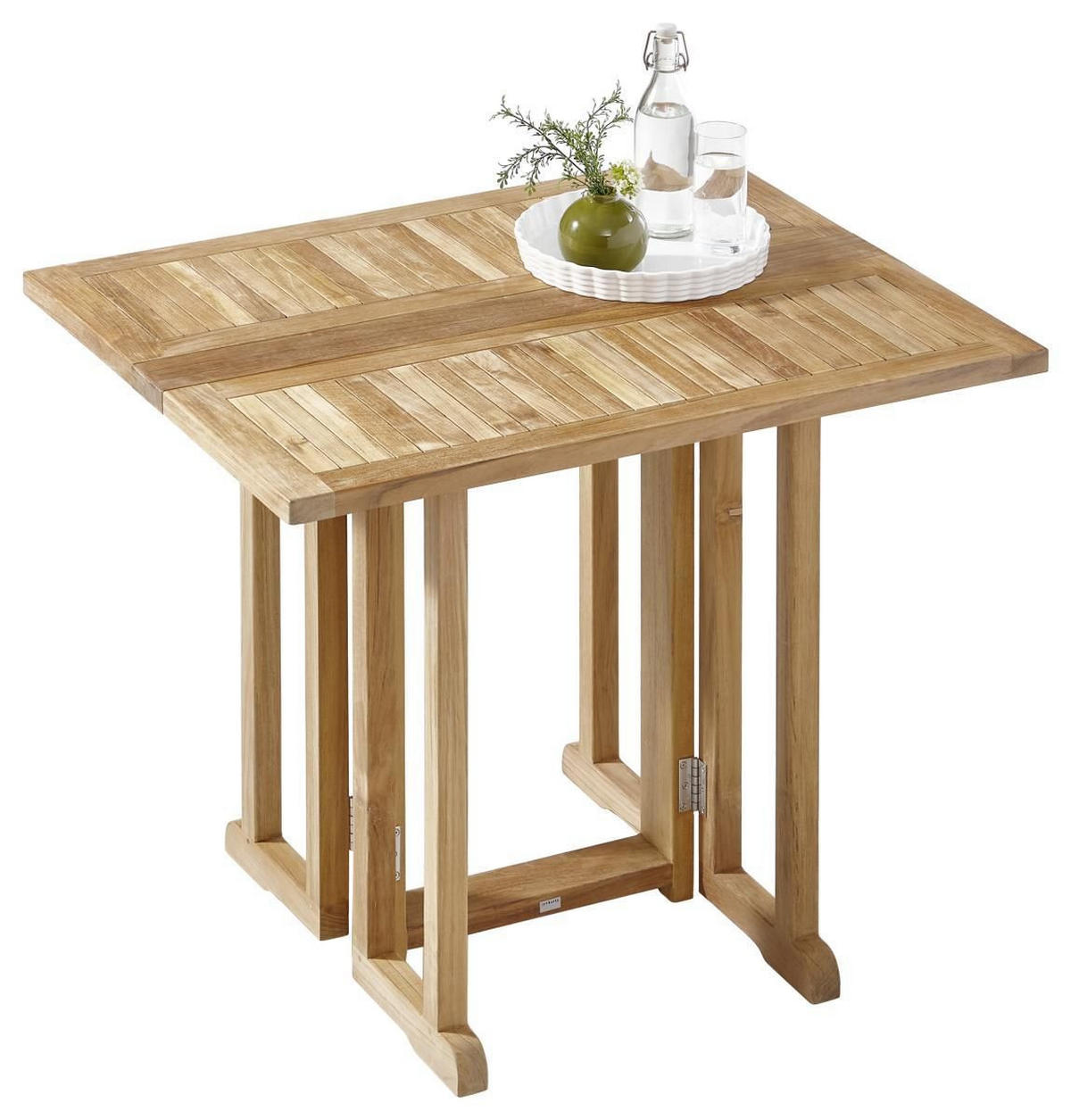 GARTENKLAPPTISCH 90/70/73 cm Holz rechteckig  - Teakfarben, KONVENTIONELL, Holz (90/70/73cm) - Jan Kurtz