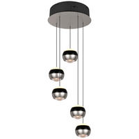 LED-HÄNGELEUCHTE Trio Select   - Schwarz/Nickelfarben, Design, Metall (30/150null) - Trio Leuchten