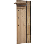 GARDEROBENPANEEL  in 79/196/35 cm  - Eichefarben, Design, Holz/Metall (79/196/35cm) - Johann Jakob