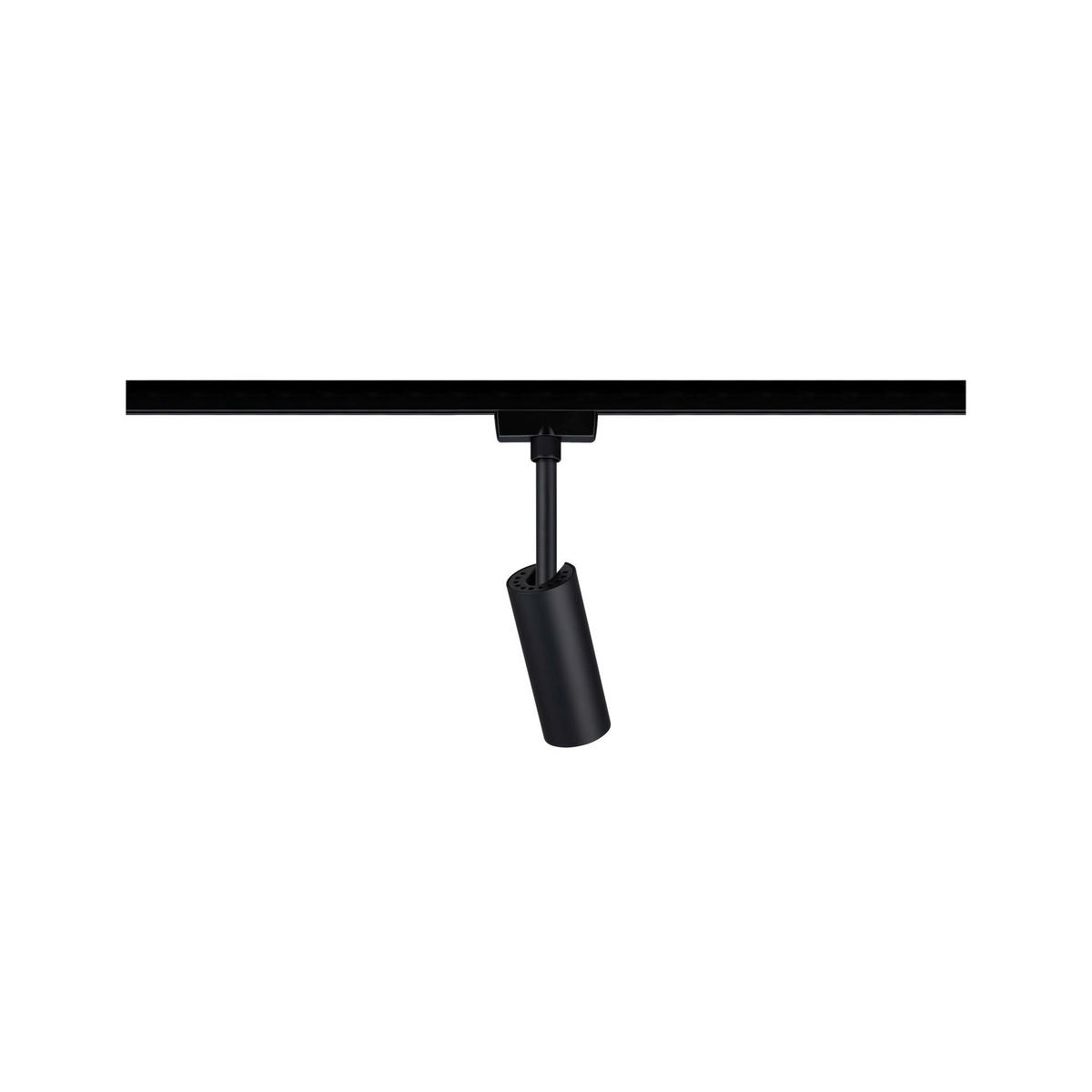 SCHIENENSYSTEM-STRAHLER Urail 4,2/18,6/10,5 cm   - Schwarz, Design, Kunststoff/Metall (4,2/18,6/10,5cm) - Paulmann