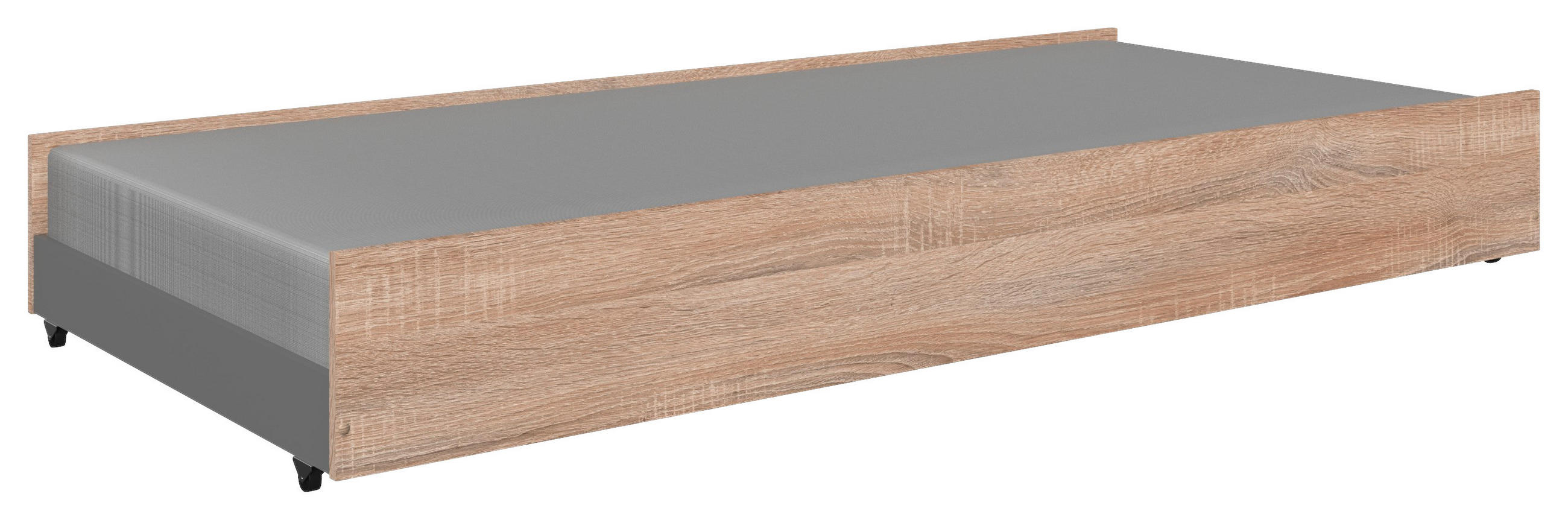 BETTKASTEN Weiß, Eichefarben - Eichefarben/Weiß, KONVENTIONELL (94/27/199cm) - Carryhome