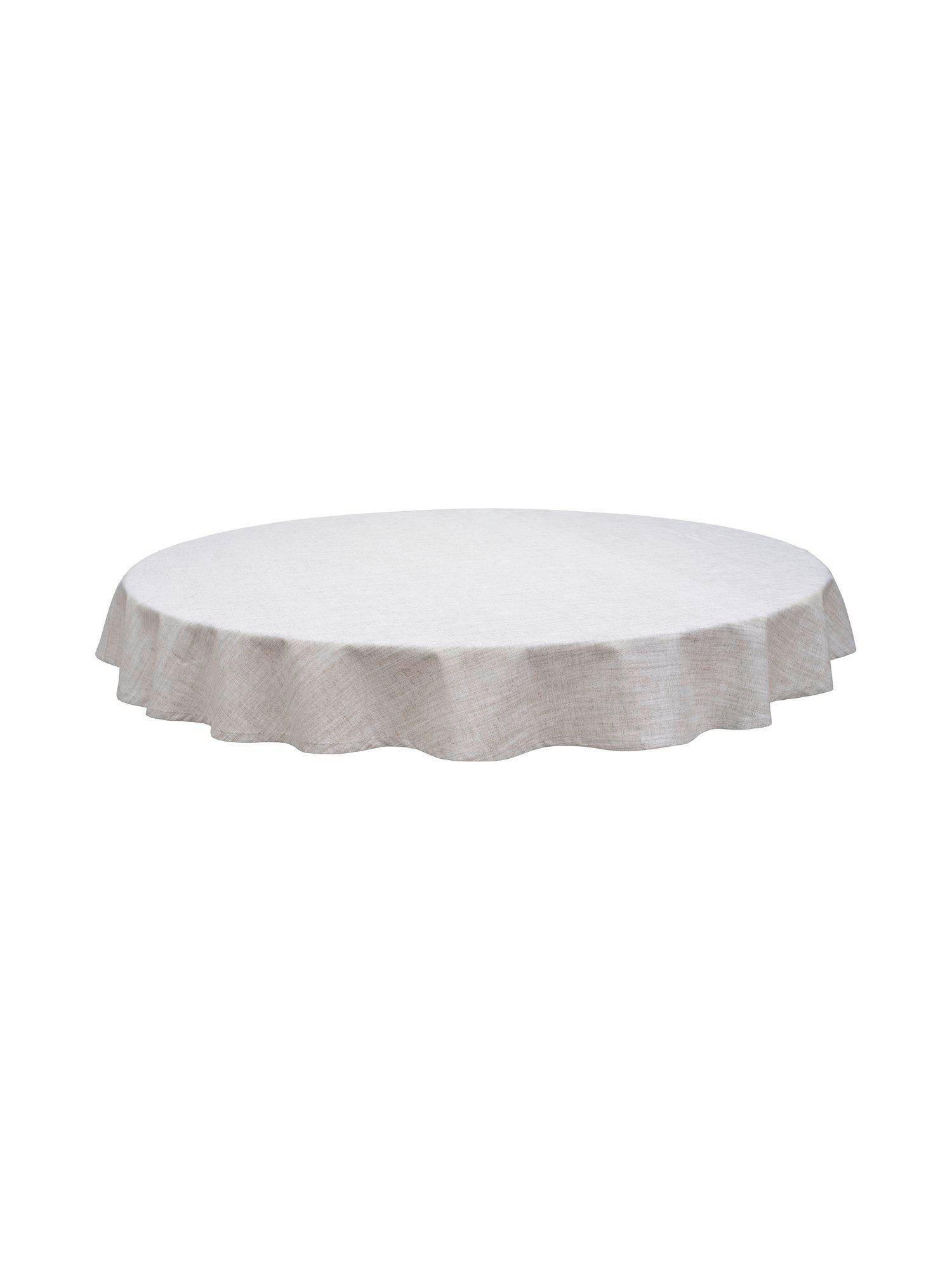 TISCHDECKE Sabina Textil Flachgewebe Beige 200/200 cm - Beige, Basics, Textil (200/200cm)