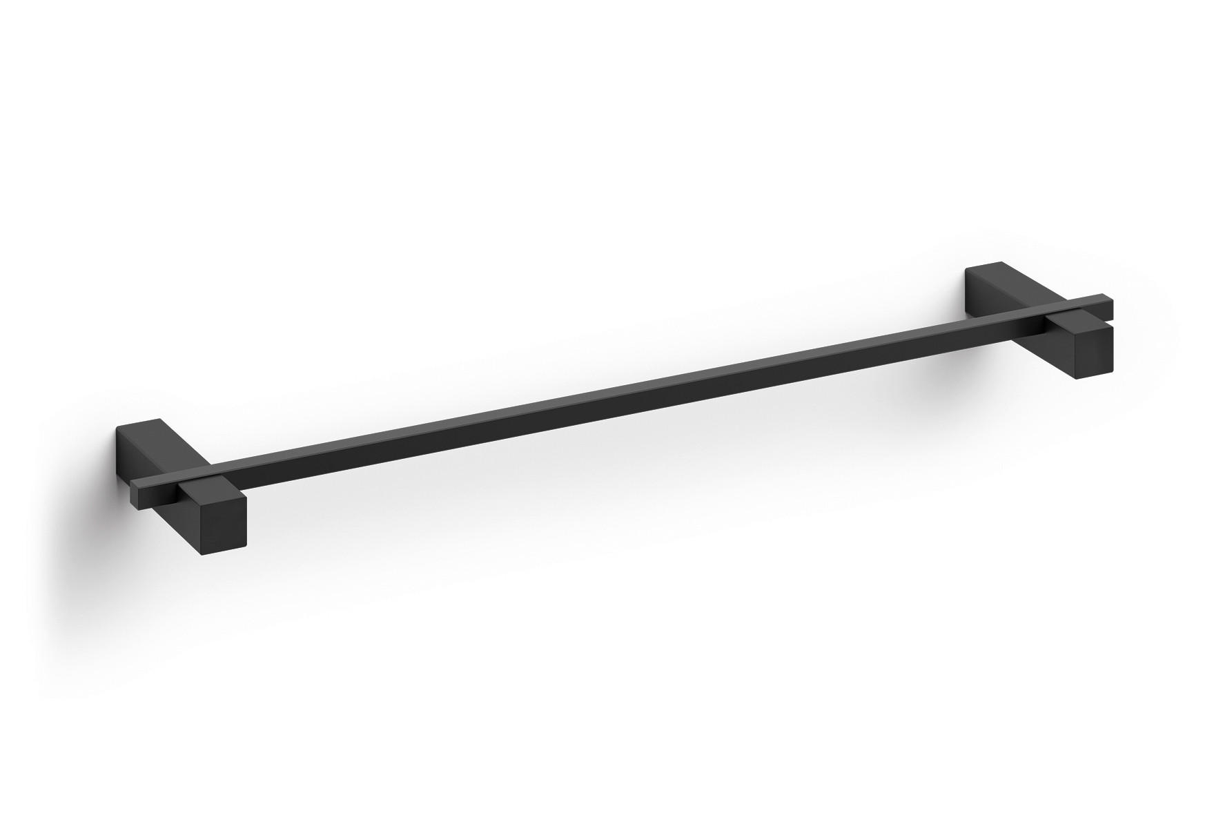 HANDTUCHSTANGE CARVO Schwarz  - Schwarz, Basics, Metall (50,8/2,3/10cm) - Zack