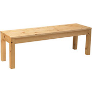 SITZBANK - Zirbelkieferfarben, Natur, Holz (140/45/45cm) - Linea Natura