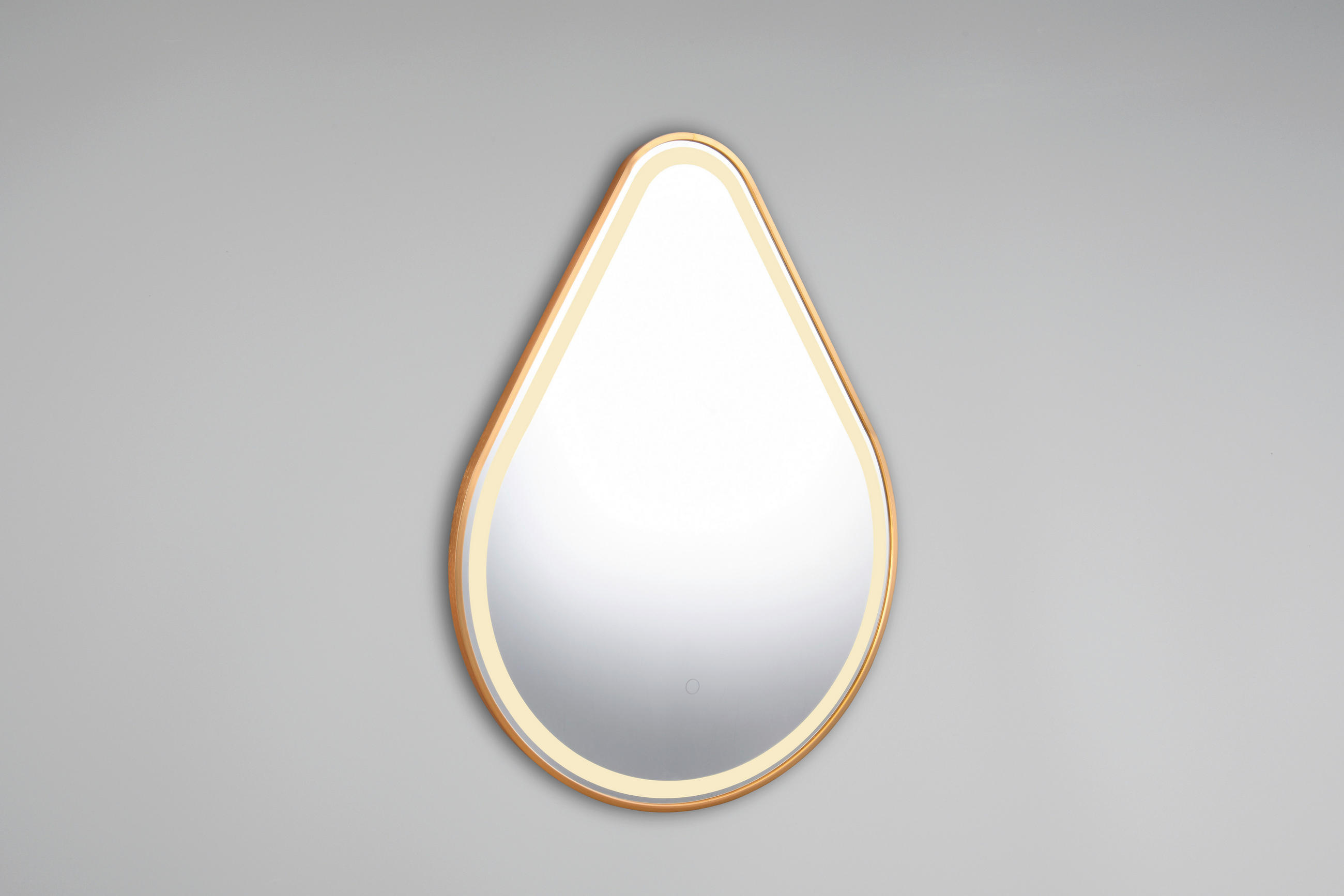 BADEZIMMERSPIEGEL 60/80/3 cm  - Goldfarben, MODERN, Glas/Metall (60/80/3cm)