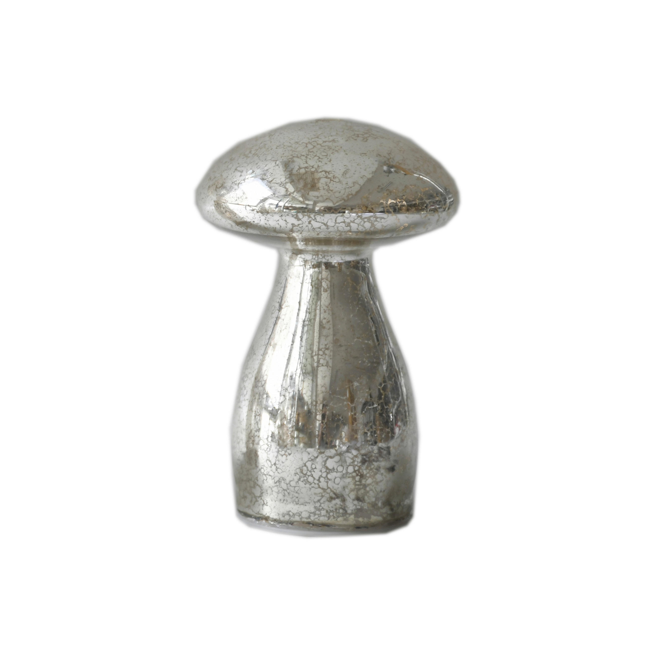 DEKOPILZ  - Silberfarben, LIFESTYLE, Glas (9,5/15cm) - X-Mas