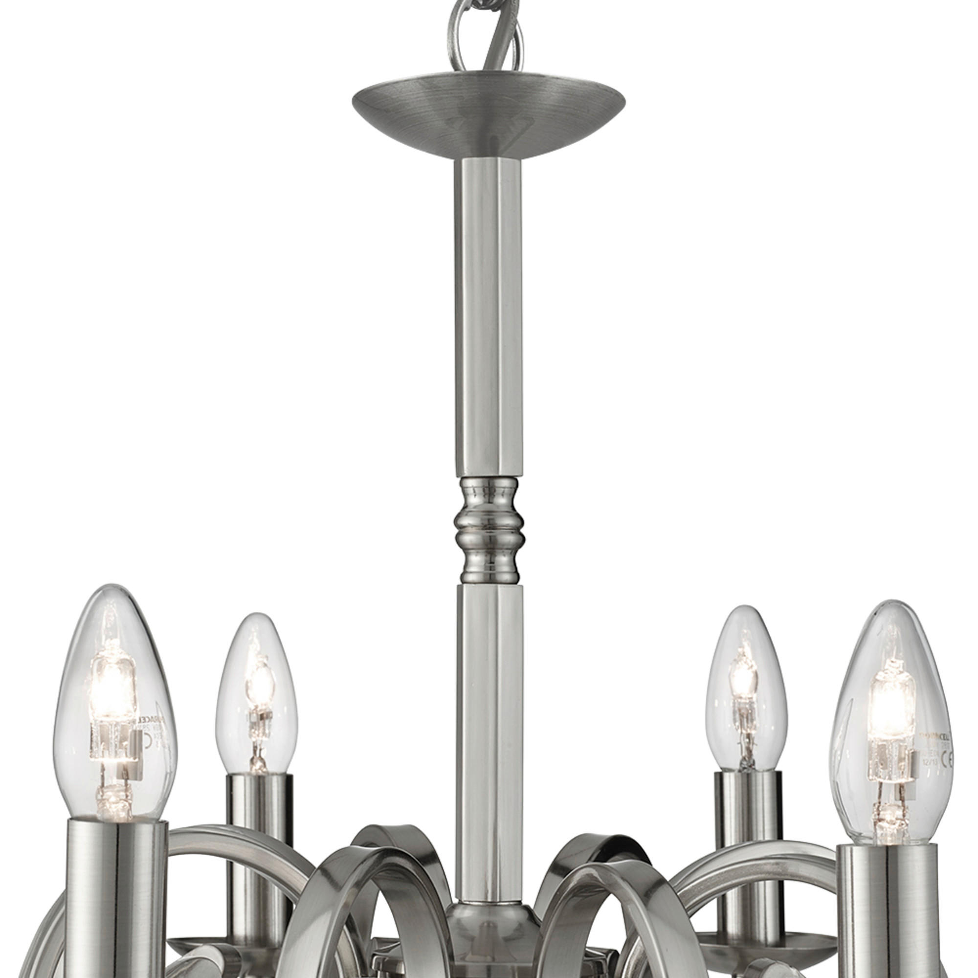 KRONLEUCHTER 65/94 cm   - Silberfarben, KONVENTIONELL, Metall (65/94cm)