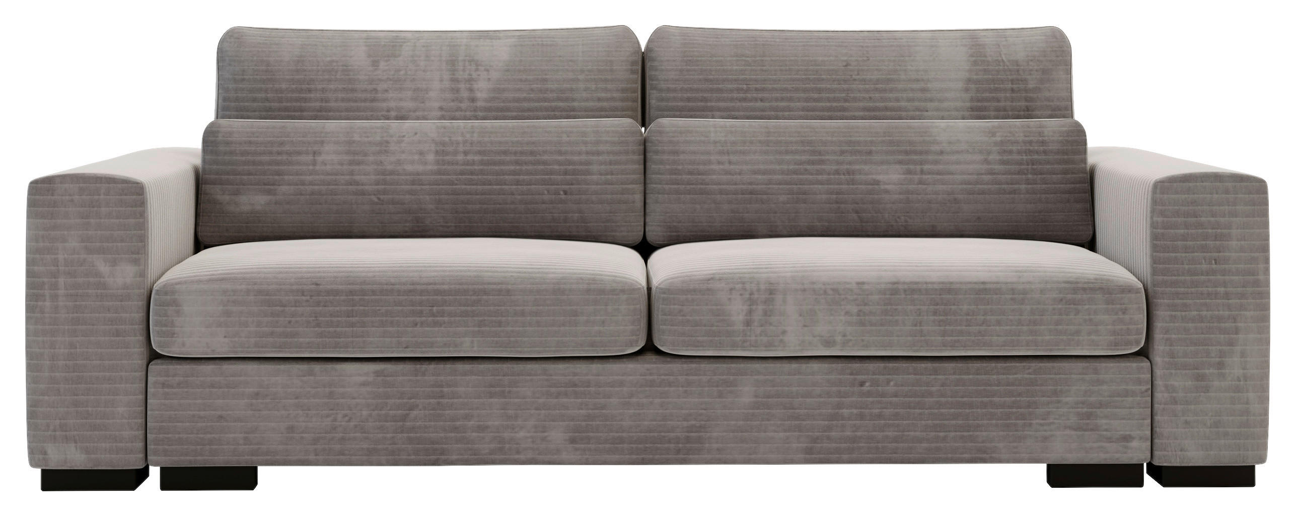 SCHLAFSOFA Flachgewebe Taupe  - Taupe/Schwarz, KONVENTIONELL, Kunststoff/Textil (236/78/114cm) - Carryhome