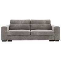 SCHLAFSOFA in Flachgewebe Taupe  - Taupe/Schwarz, Konventionell, Kunststoff/Textil (236/78/114cm) - Carryhome