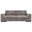 SCHLAFSOFA Flachgewebe Taupe  - Taupe/Schwarz, KONVENTIONELL, Kunststoff/Textil (236/78/114cm) - Carryhome