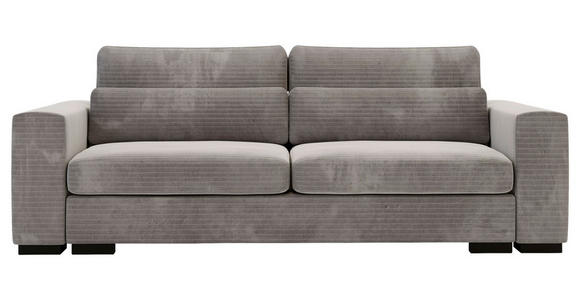 SCHLAFSOFA Flachgewebe Taupe - Taupe/Schwarz, KONVENTIONELL, Kunststoff/Textil (236/78/114cm) - Carryhome