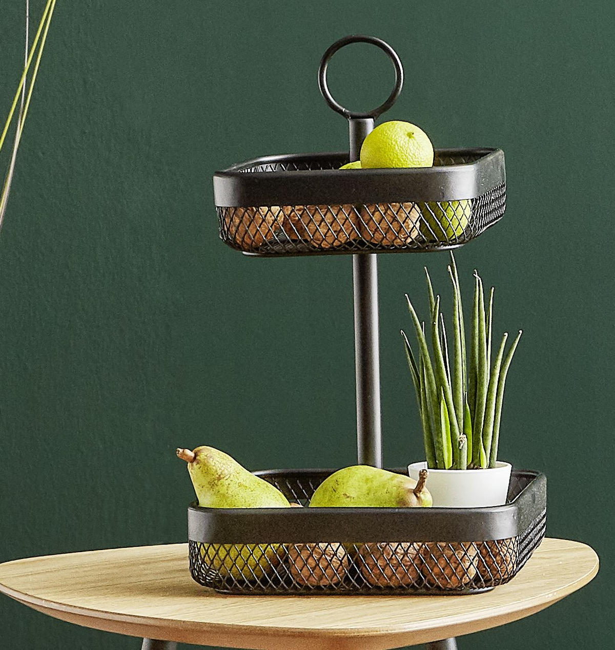 ETAGERE 2-stöckig - Schwarz, Basics, Metall (21/35/21cm) - Homeware Profession.