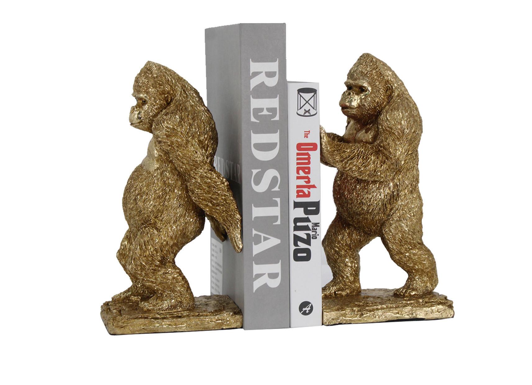 BUCHSTÄNDER - Goldfarben, Basics, Kunststoff (13/10,6/24cm)