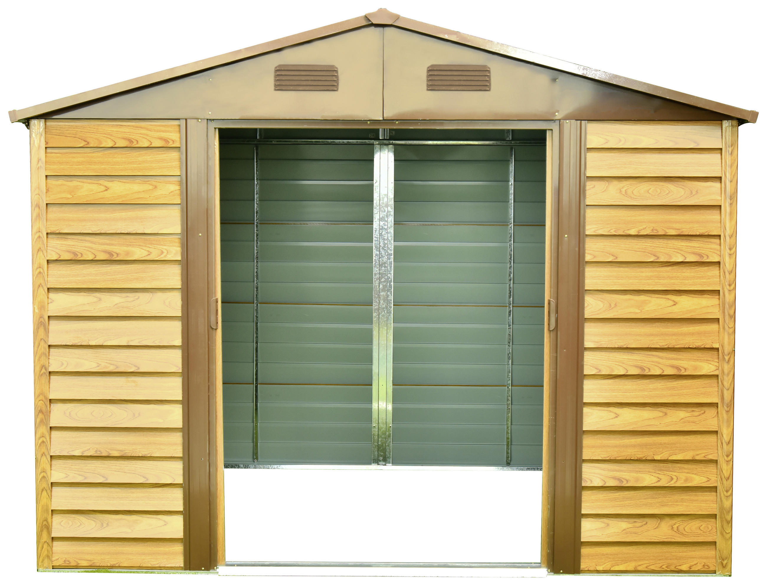 GERÄTEHAUS 278/215/323 cm  - Hellbraun, Basics, Metall (278/215/323cm)