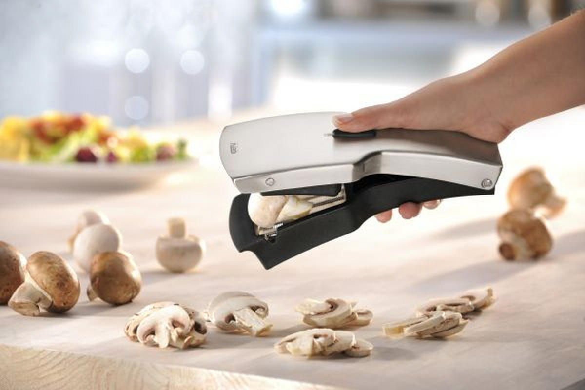 SCHEIBENSCHNEIDER - Edelstahlfarben/Schwarz, Basics, Kunststoff/Metall (20,0/7,5/4,0cm) - Gefu