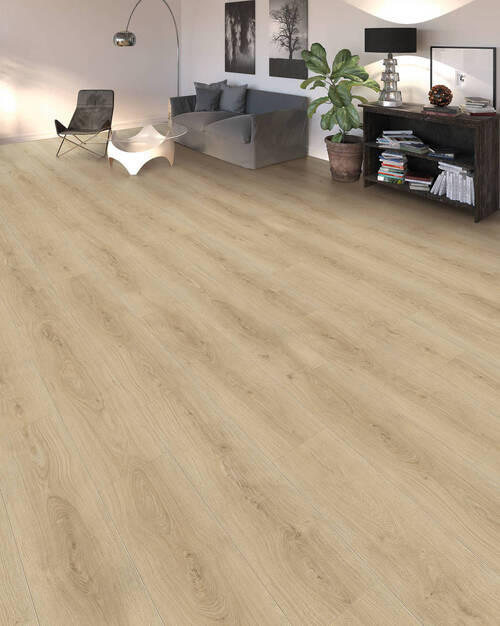 DESIGNBODEN  per  m² - Hellbraun, Basics, Holzwerkstoff (23.5/128.2cm) - Living by HARO