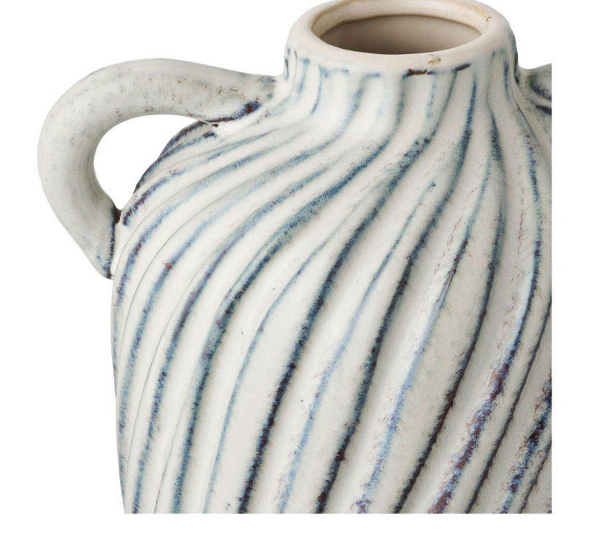 VASE Vase  - Blau/Weiß, Basics, Keramik (14/15,5/22cm)