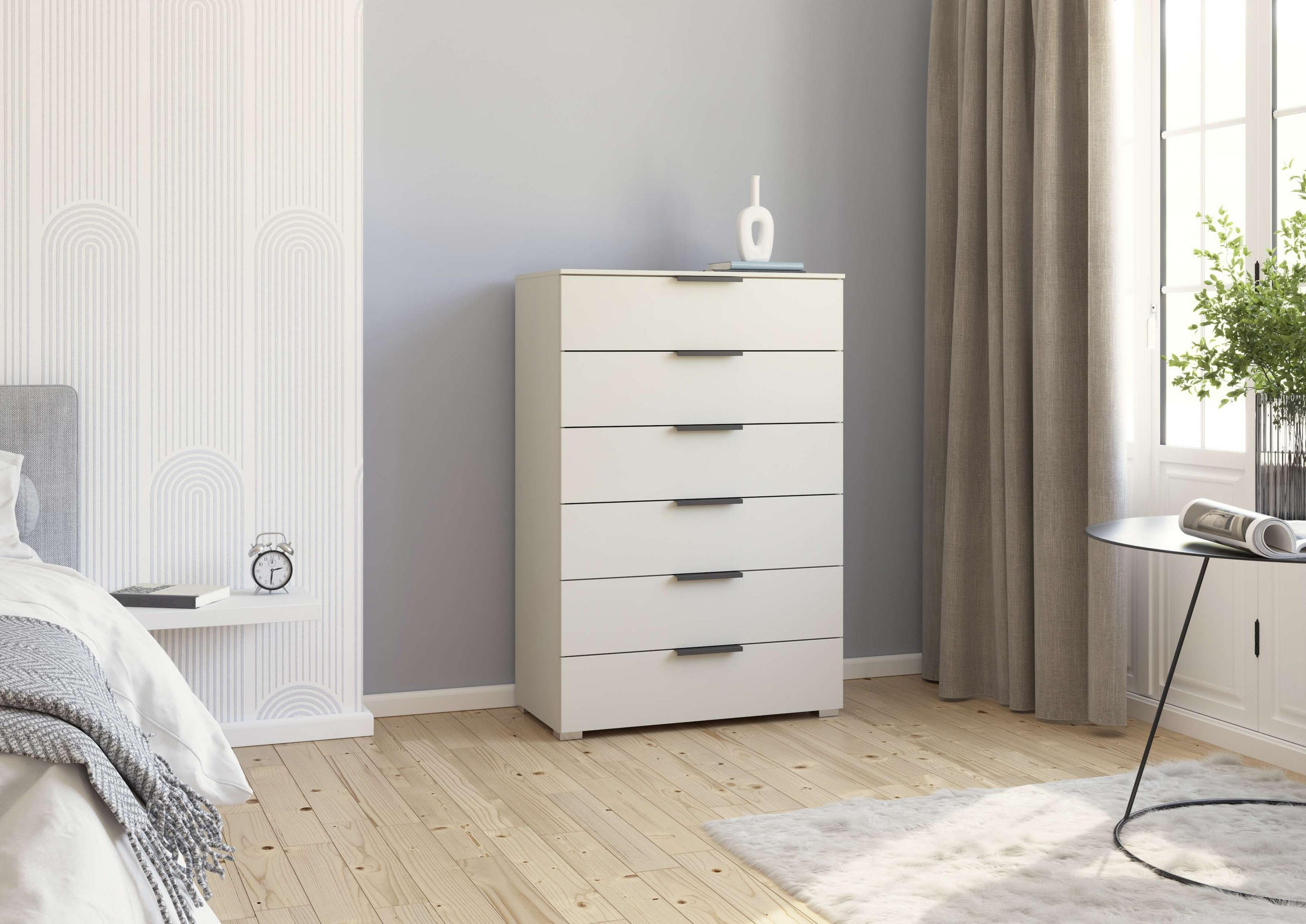 KOMMODE  in 80/119/42 cm  - Champagner/Graphitfarben, Trend, Holzwerkstoff/Metall (80/119/42cm) - Novel