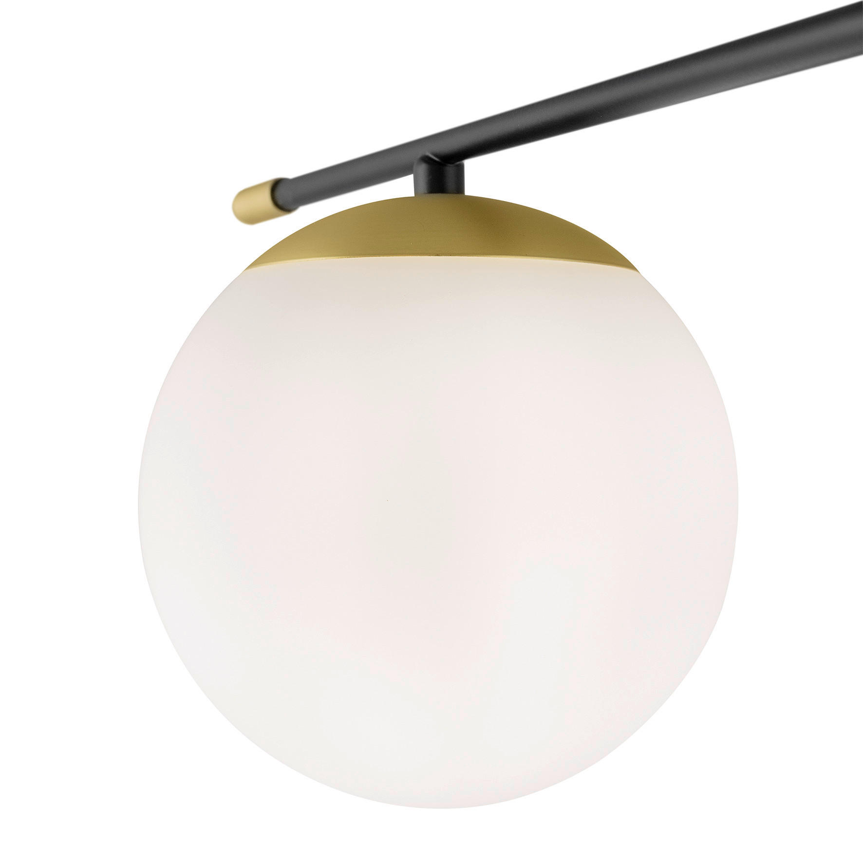 DECKENLEUCHTE 115/35/115 cm   - Goldfarben/Schwarz, Trend, Glas (115/35/115cm) - MAYTONI