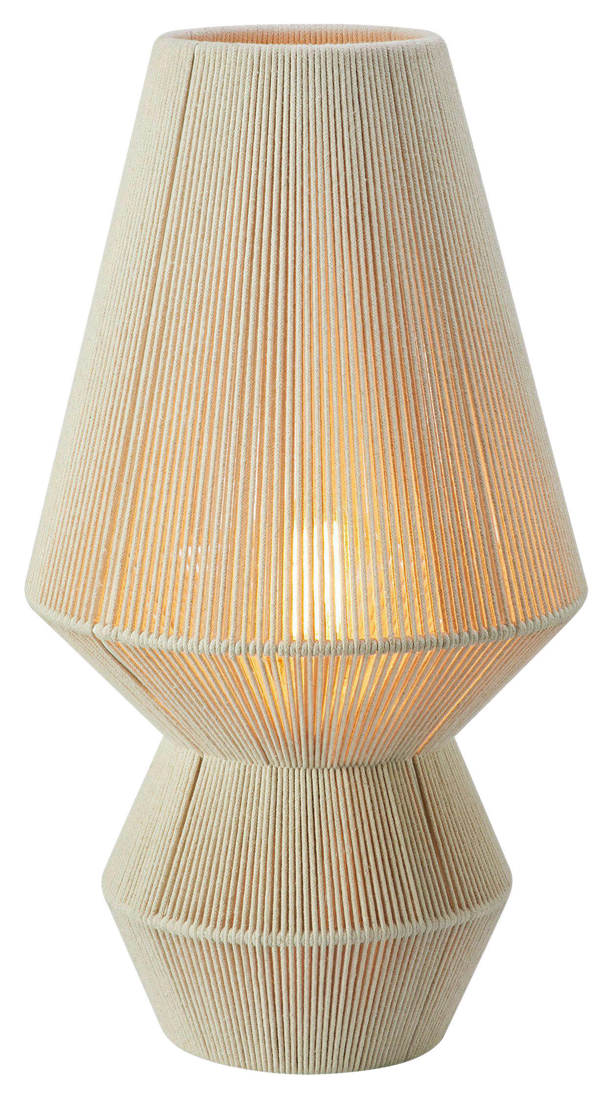 TISCHLEUCHTE RAZZO 30/54 cm - Beige, Basics, Textil/Metall (30/54cm) - Markslöjd