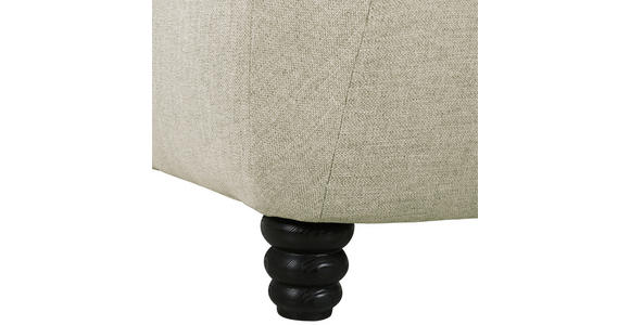 XXL-SESSEL Flachgewebe Beige    - Beige/Schwarz, KONVENTIONELL, Holz/Textil (125/100/140cm) - Carryhome