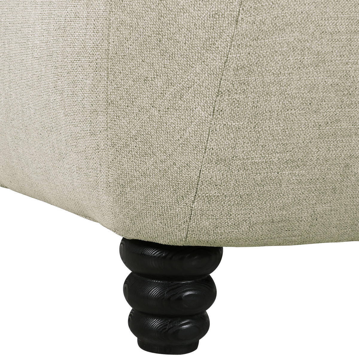 XXL-SESSEL in Flachgewebe Beige  - Beige/Schwarz, Konventionell, Holz/Textil (125/100/140cm) - Carryhome