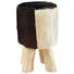 HOCKER in Holz, Leder Braun, Naturfarben, Weiß - Naturfarben/Braun, LIFESTYLE, Leder/Holz (32/50cm) - Landscape HOCKER in Holz, Leder Braun, Naturfarben, Weiß - Naturfarben/Braun, LIFESTYLE, Leder/Holz (32/50cm) - Landscape