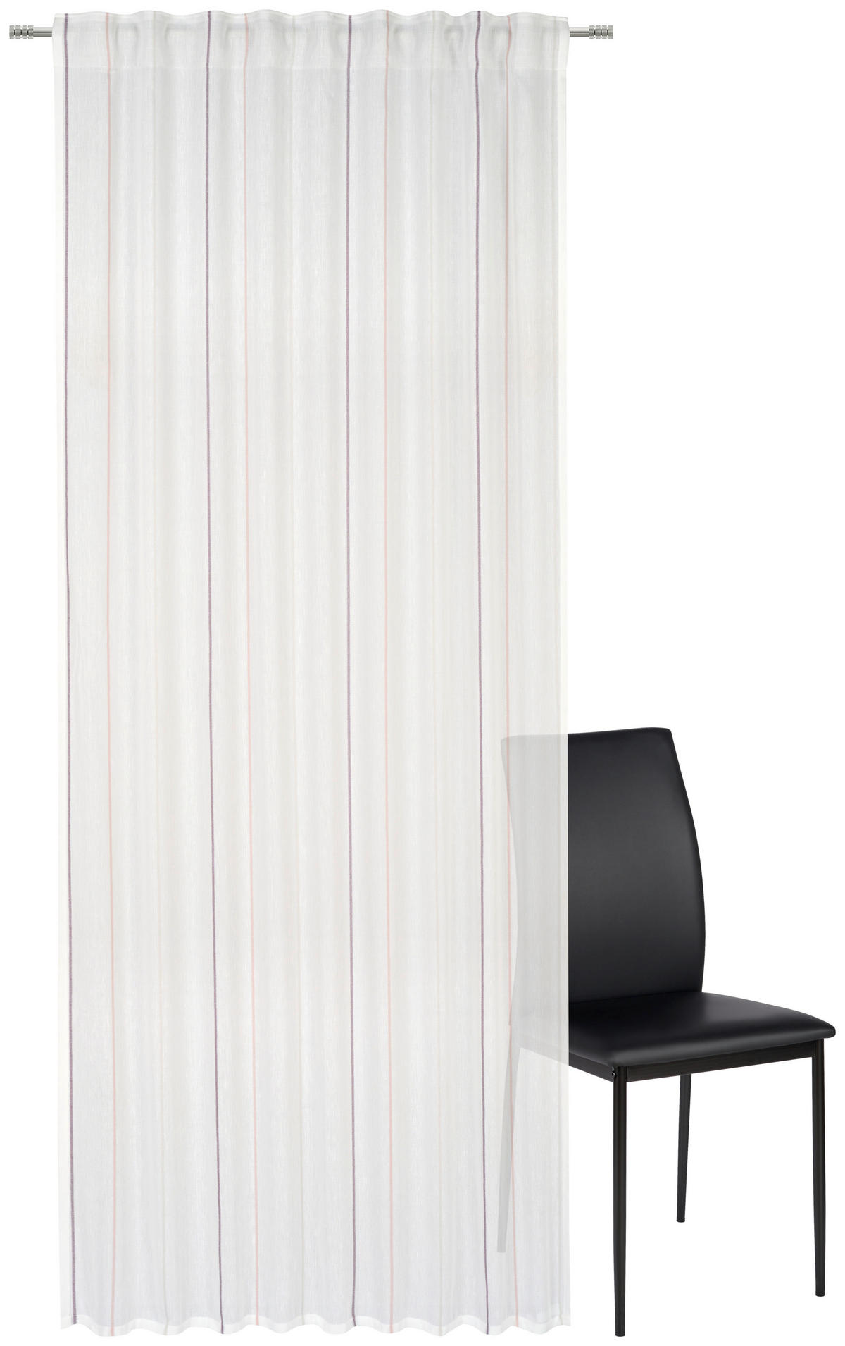 KOMBINIRANA ZAVESA  pol prosojno   140/245 cm  - lila/siva, Design, tekstil (140/245cm) - Esposa