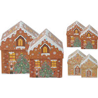 AJÁNDÉKDOBOZ  - színes, Basics, papír (12/12/16cm)