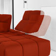 ECKSOFA in Struktur Dunkelorange  313/233 cm  - Dunkelorange/Schwarz, Design, Kunststoff/Textil (313/233cm) - Emilio Belluti