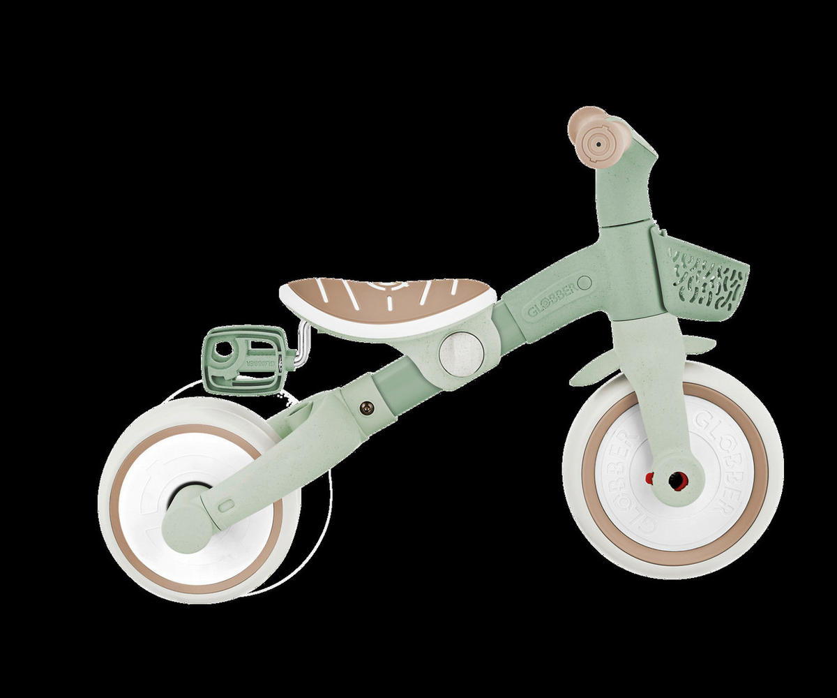 DREIRAD LEARNING TRIKE 2in1 PLUS ECO  - Salbeigrün, Basics, Kunststoff (62,2/42,1/84,3cm) - GLOBBER