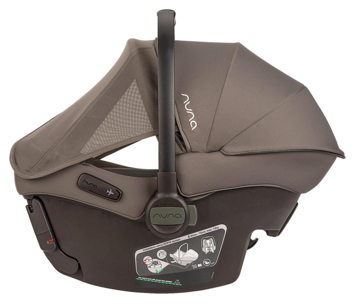 BABYSCHALE Pipa Urbn  - Grau, Basics, Kunststoff/Textil (34/57/65cm) - Nuna