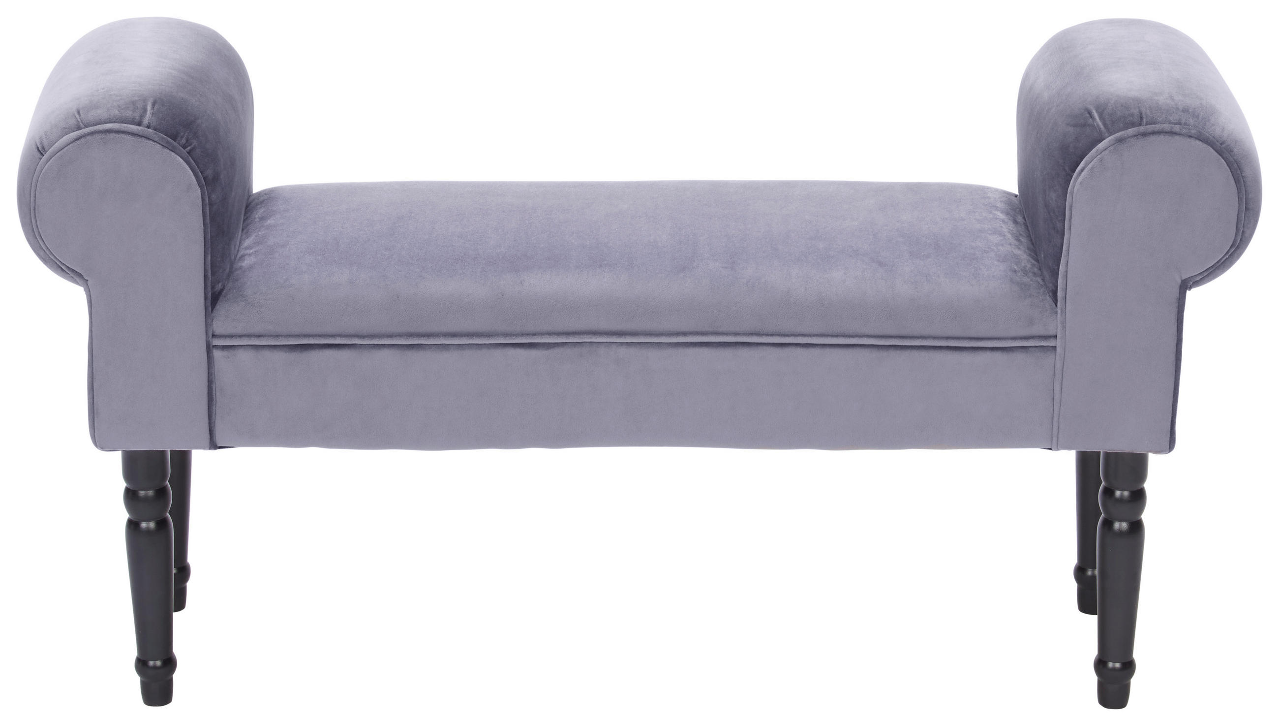 SITZBANK  in 100/54/30 cm  - Schwarz/Grau, Trend, Holz/Textil (100/54/30cm) - Xora