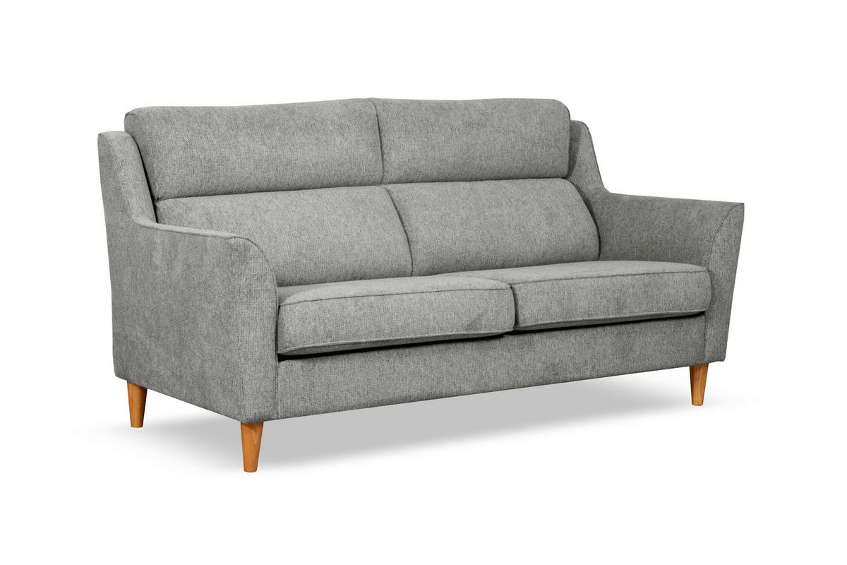 3-SITZER-SOFA NORDIC Grau  - Grau, Design, Textil (199/96/88cm) - Livetastic