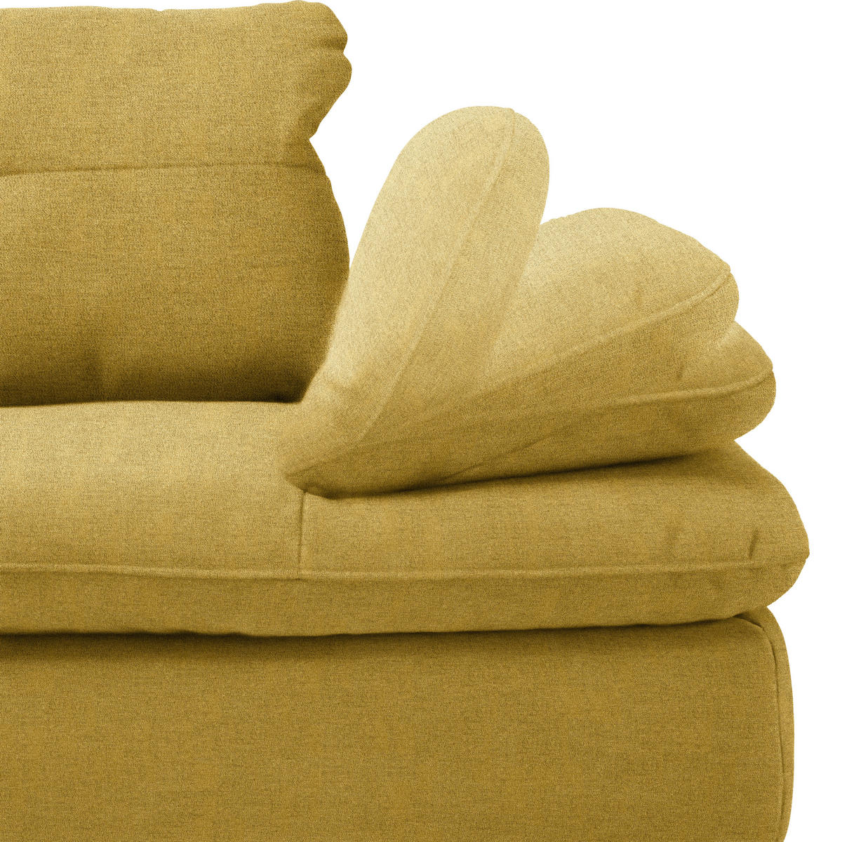 ECKSOFA  in Flachgewebe Hellgrün  271/344 cm  - Schwarz/Hellgrün, Design, Textil/Metall (271/344cm) - Chilliano