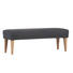 SITZBANK Flachgewebe Anthrazit - Eichefarben/Anthrazit, KONVENTIONELL, Holz/Textil (145/52/45cm) - Carryhome SITZBANK Flachgewebe Anthrazit - Eichefarben/Anthrazit, KONVENTIONELL, Holz/Textil (145/52/45cm) - Carryhome