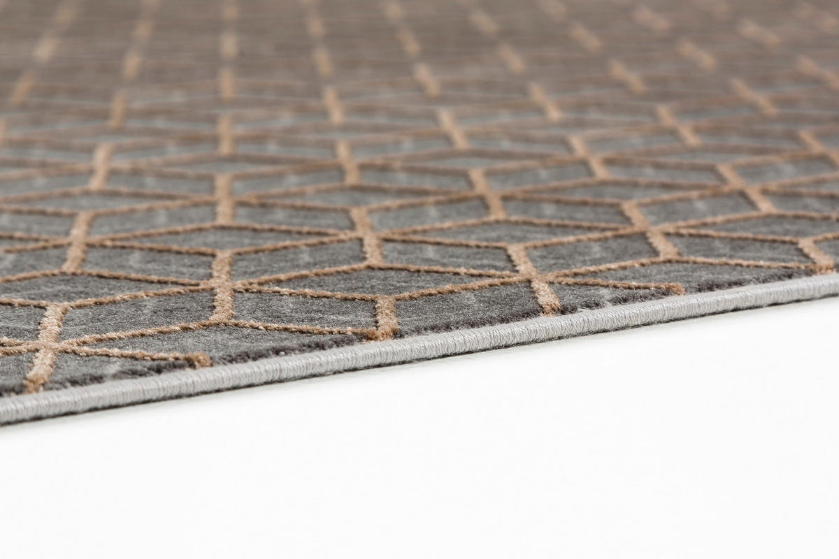 WEBTEPPICH 140/200 cm Metric Anthrazit  - Anthrazit, Design, Textil (140/200cm) - Joop!