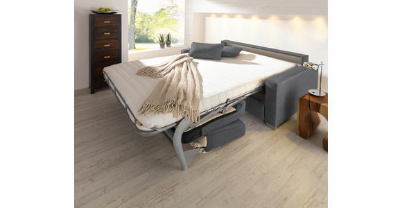 SCHLAFSOFA  in Webstoff Beige  - Chromfarben/Beige, KONVENTIONELL, Textil/Metall (188/86/97cm) - Novel