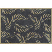 FUßMATTE  60/85 cm  Schwarz  - Schwarz, Design, Kunststoff/Textil (60/85cm) - wash+dry