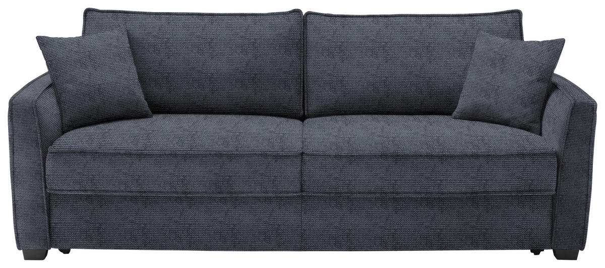 SCHLAFSOFA in Textil Anthrazit  - Anthrazit/Blaugrau, Design, Holz/Textil (240/75/110cm) - home24