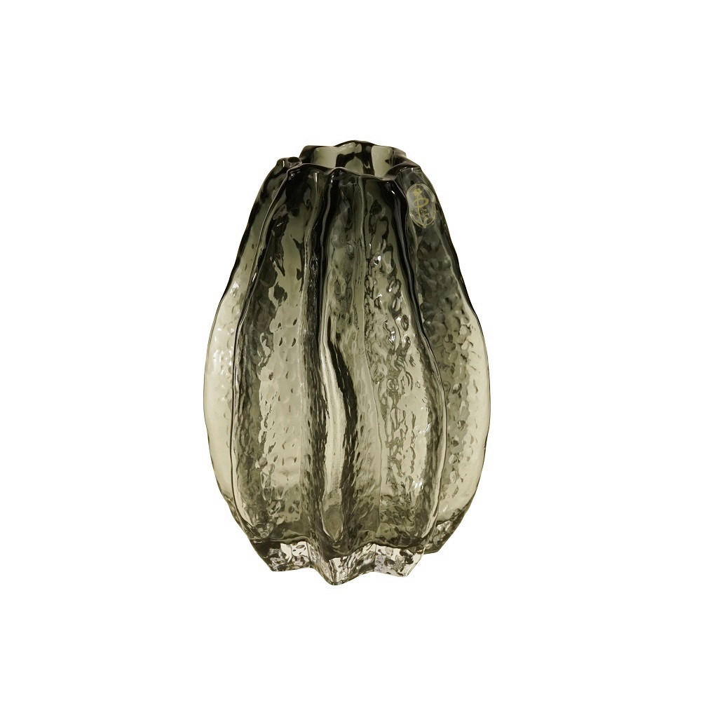 VASE  - Grau, Basics, Glas (14/20cm)